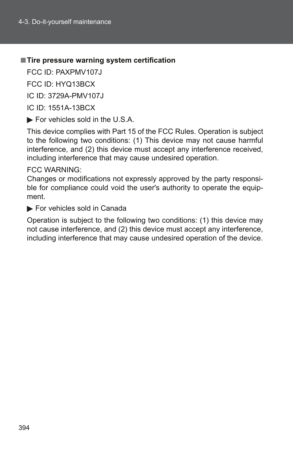 TOYOTA 2011 Camry User Manual | Page 419 / 573