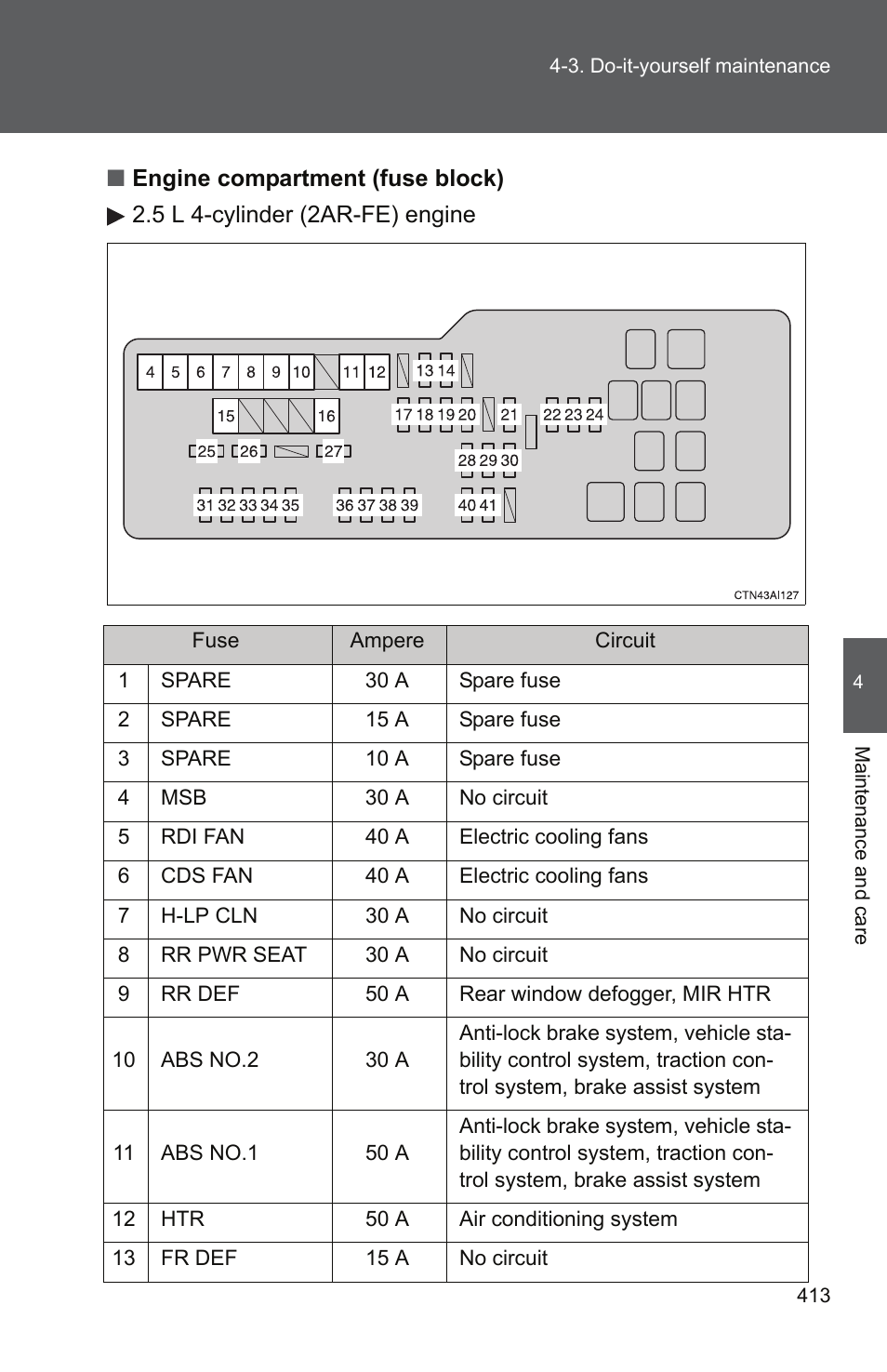 TOYOTA 2011 Camry User Manual | Page 438 / 573