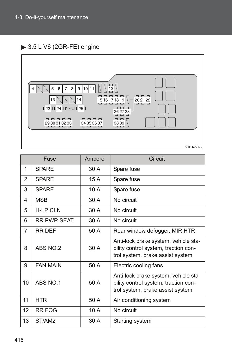 TOYOTA 2011 Camry User Manual | Page 441 / 573