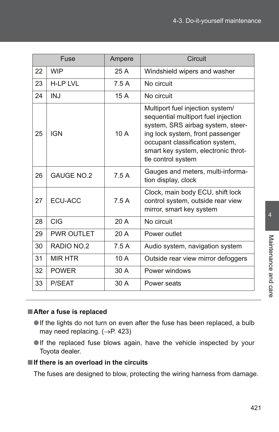 TOYOTA 2011 Camry User Manual | Page 446 / 573