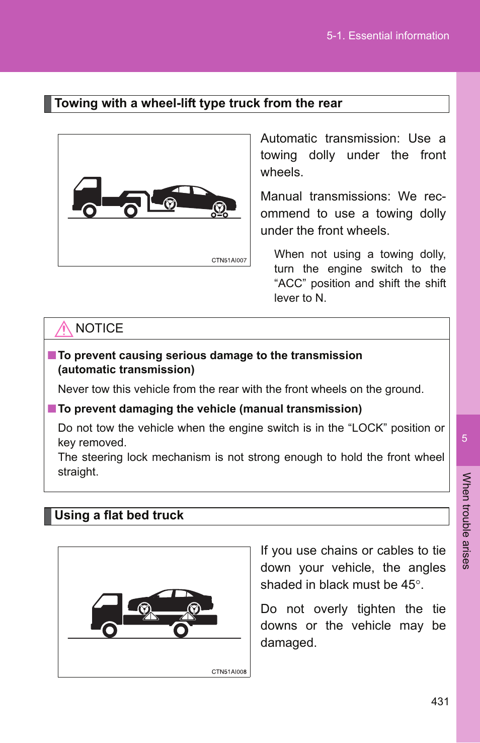 TOYOTA 2011 Camry User Manual | Page 455 / 573