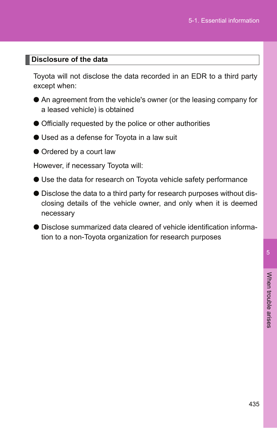 TOYOTA 2011 Camry User Manual | Page 459 / 573