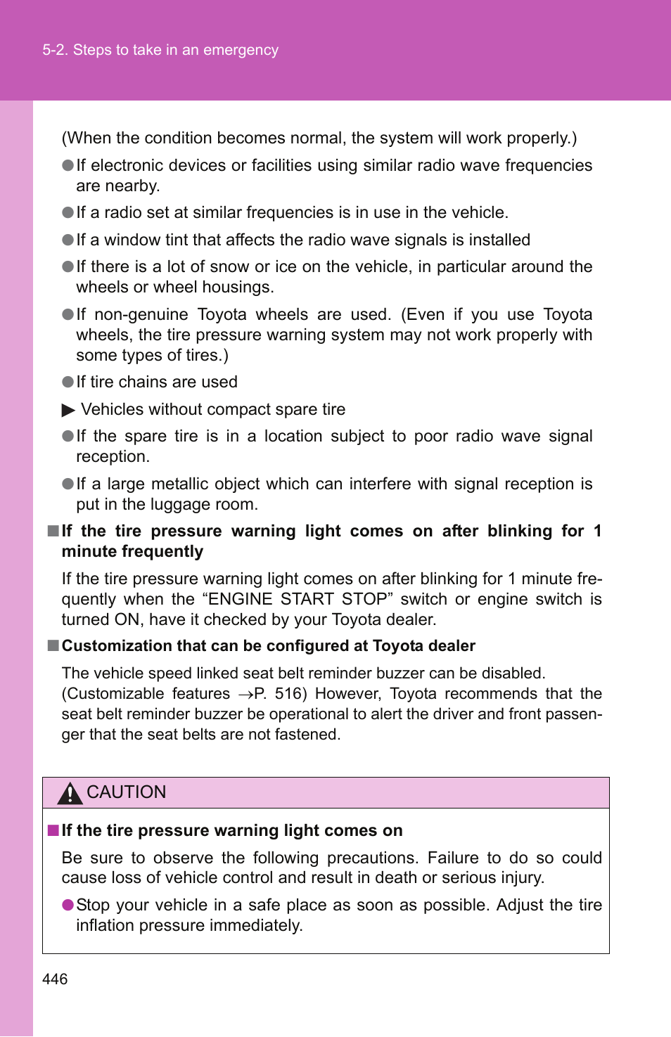 TOYOTA 2011 Camry User Manual | Page 470 / 573