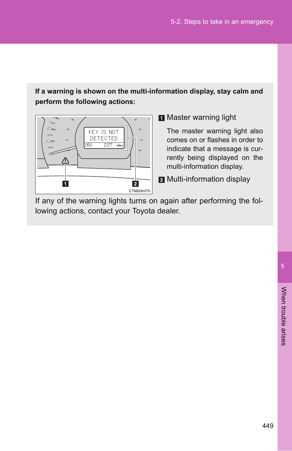 TOYOTA 2011 Camry User Manual | Page 473 / 573
