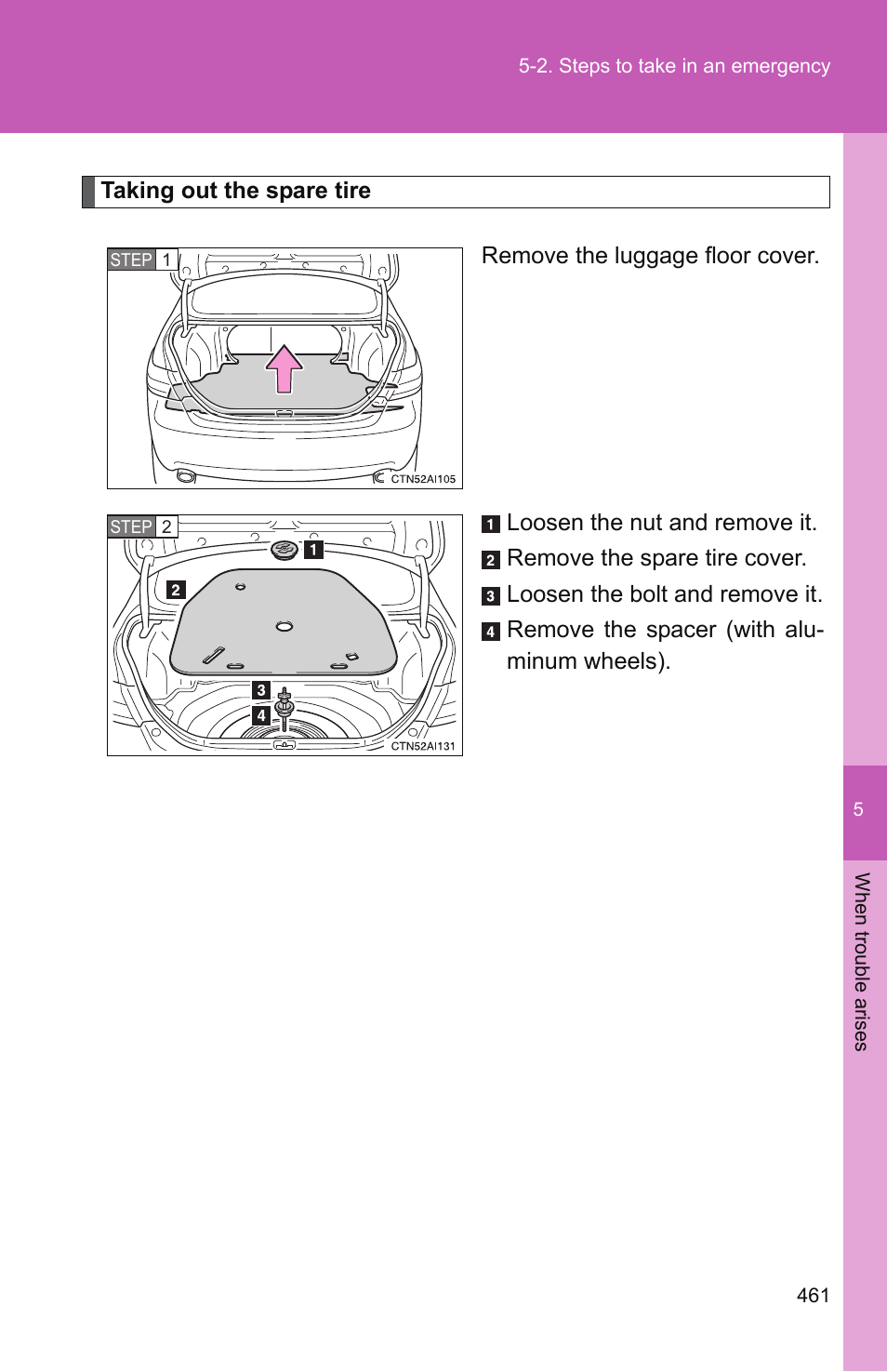 TOYOTA 2011 Camry User Manual | Page 485 / 573