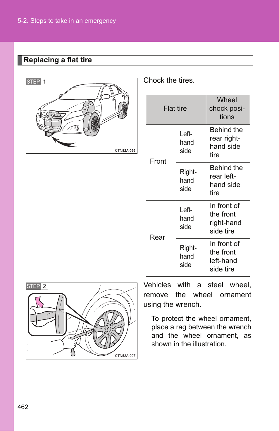 TOYOTA 2011 Camry User Manual | Page 486 / 573