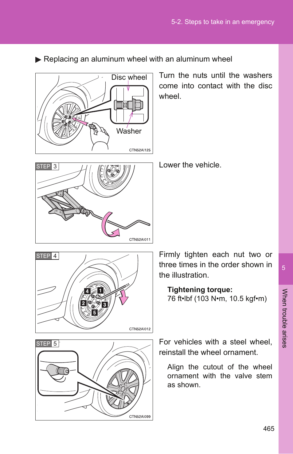 TOYOTA 2011 Camry User Manual | Page 489 / 573