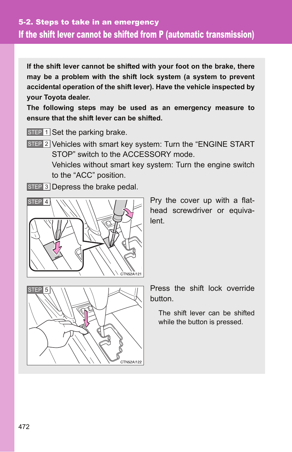 TOYOTA 2011 Camry User Manual | Page 496 / 573