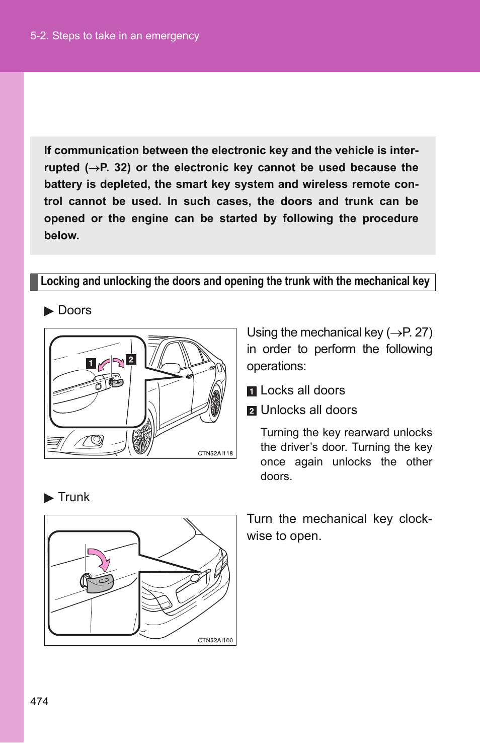 TOYOTA 2011 Camry User Manual | Page 498 / 573