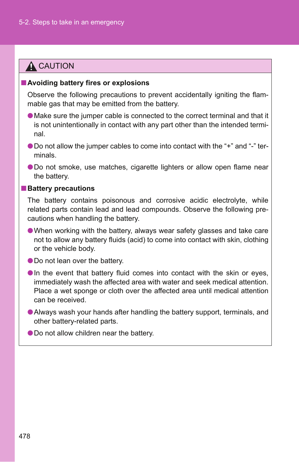 TOYOTA 2011 Camry User Manual | Page 502 / 573