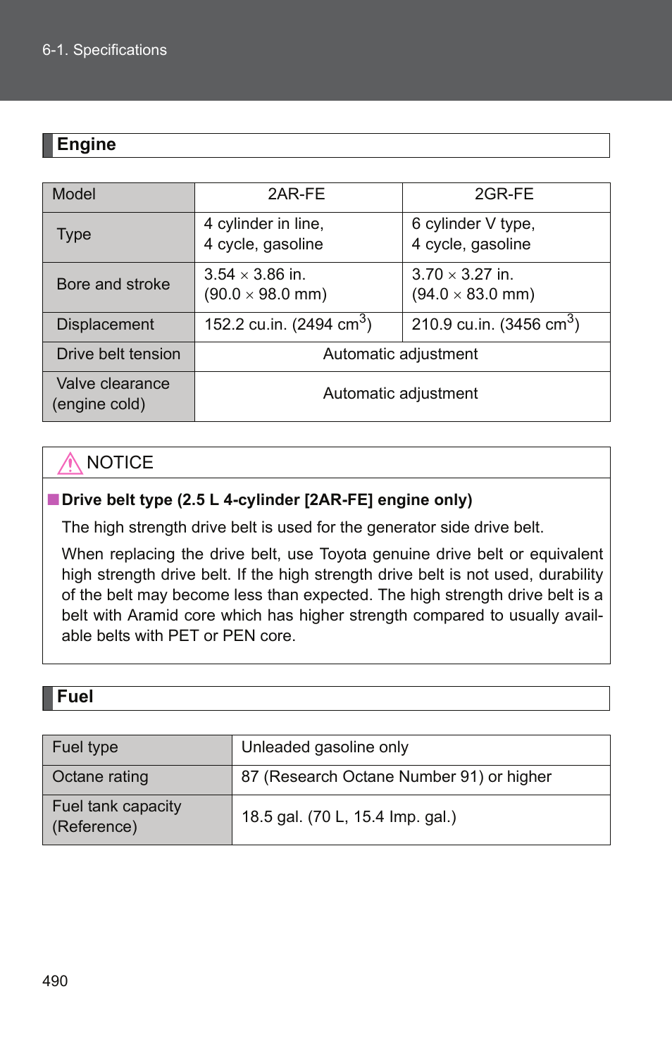 TOYOTA 2011 Camry User Manual | Page 514 / 573