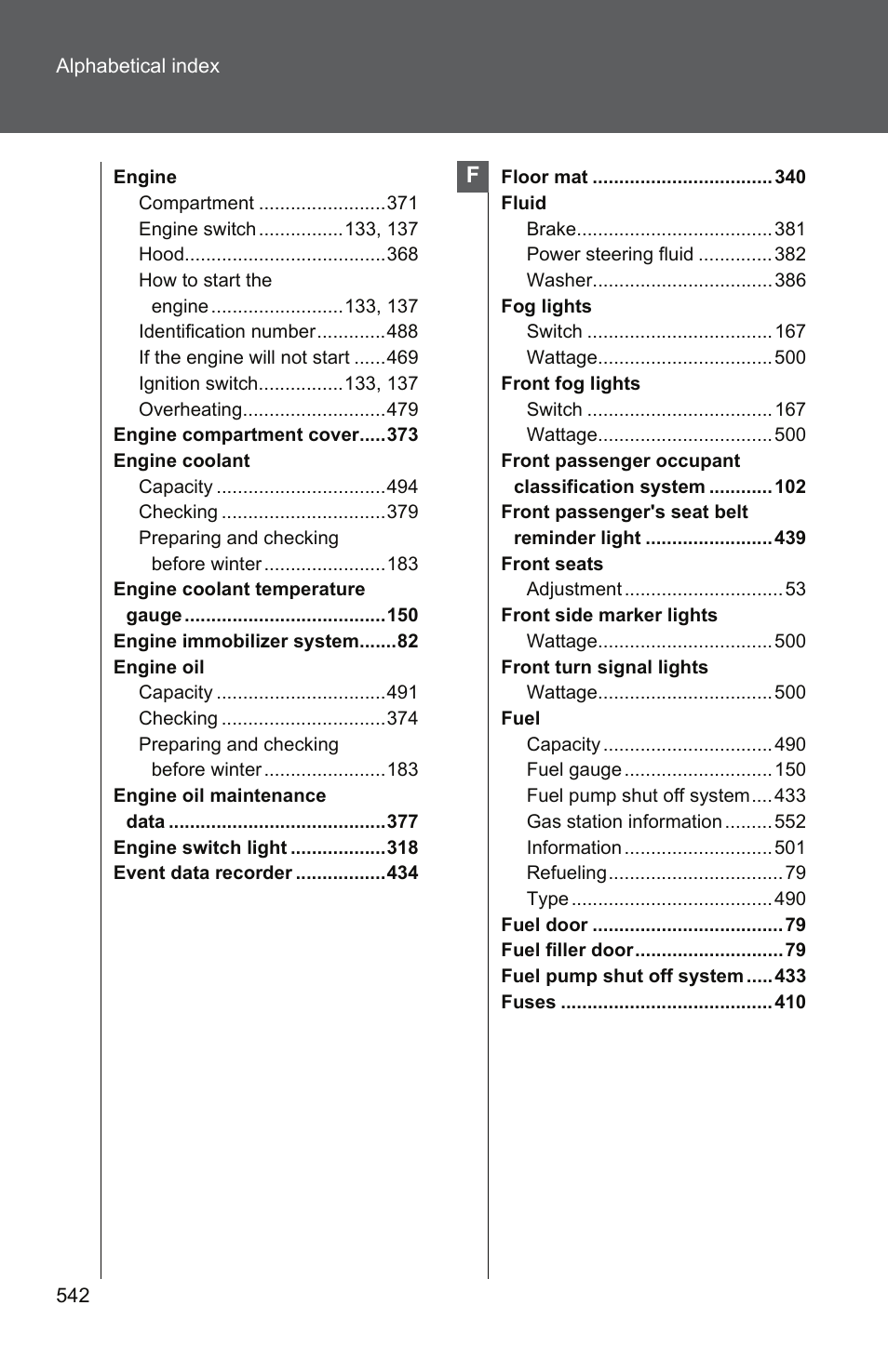 TOYOTA 2011 Camry User Manual | Page 563 / 573