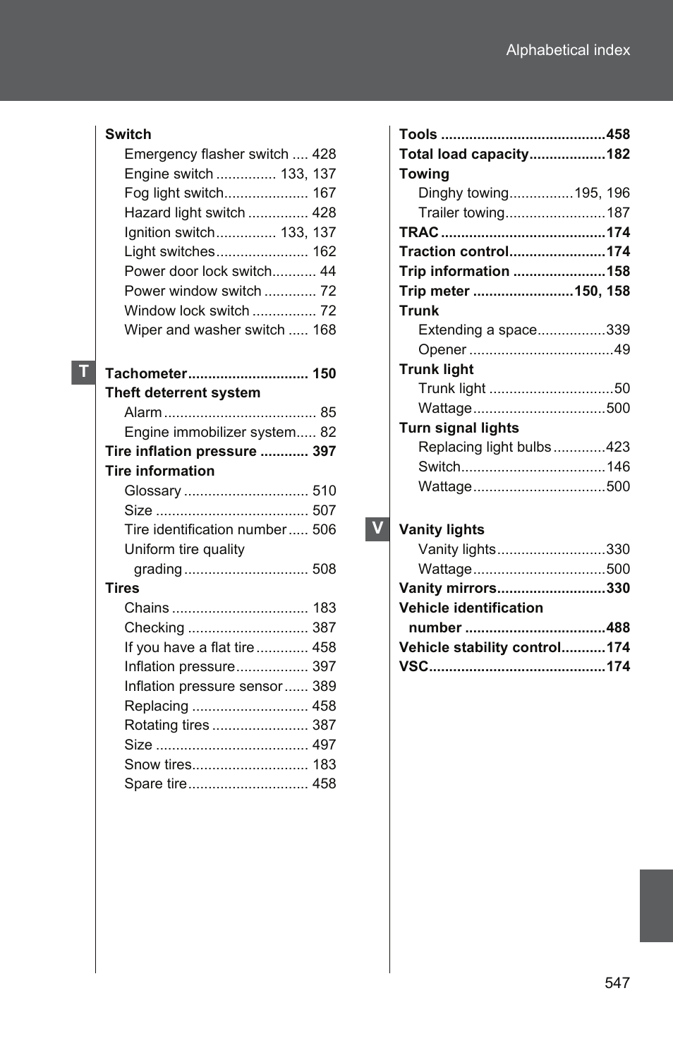 TOYOTA 2011 Camry User Manual | Page 568 / 573