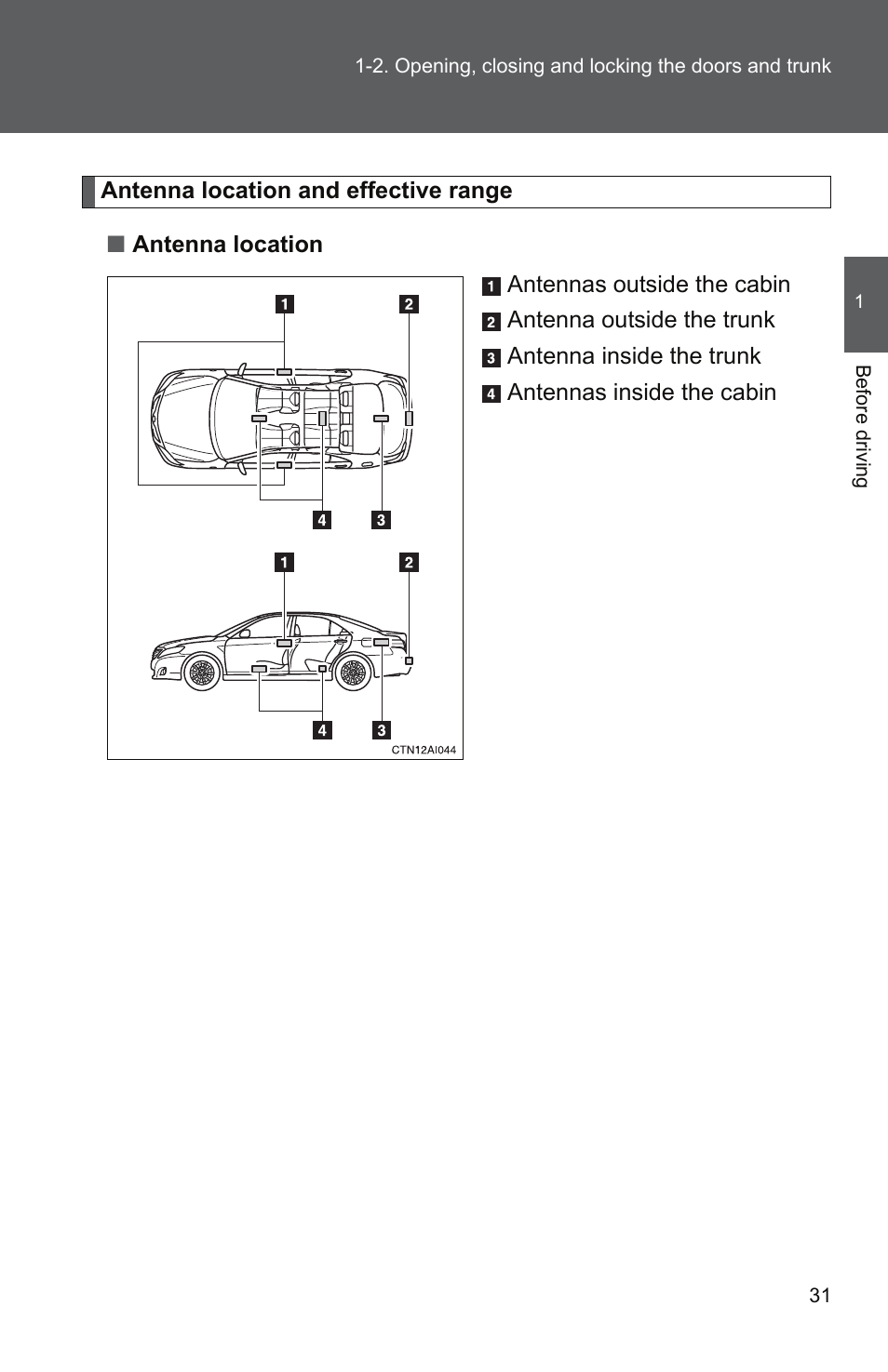 TOYOTA 2011 Camry User Manual | Page 59 / 573