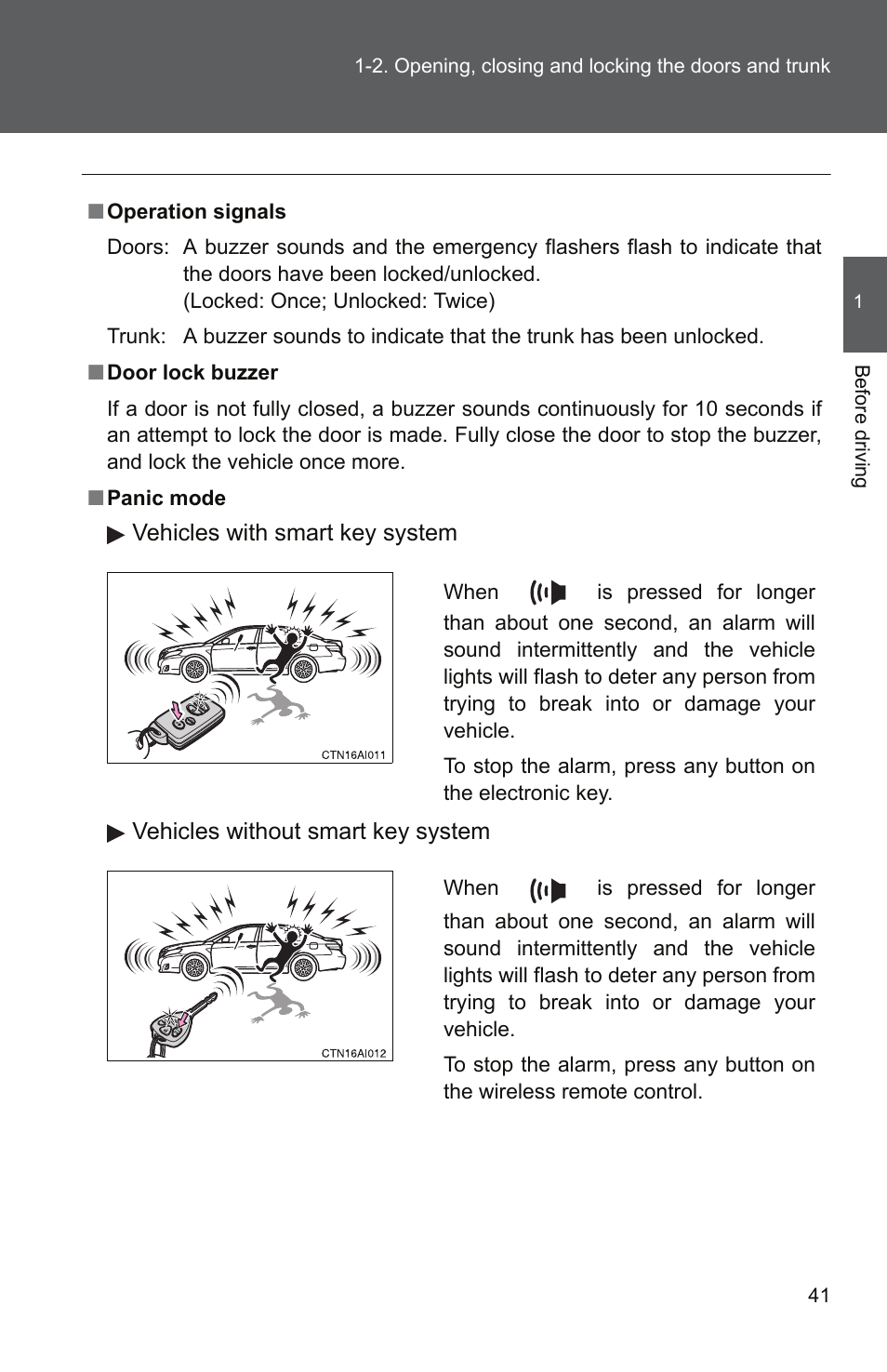 TOYOTA 2011 Camry User Manual | Page 69 / 573