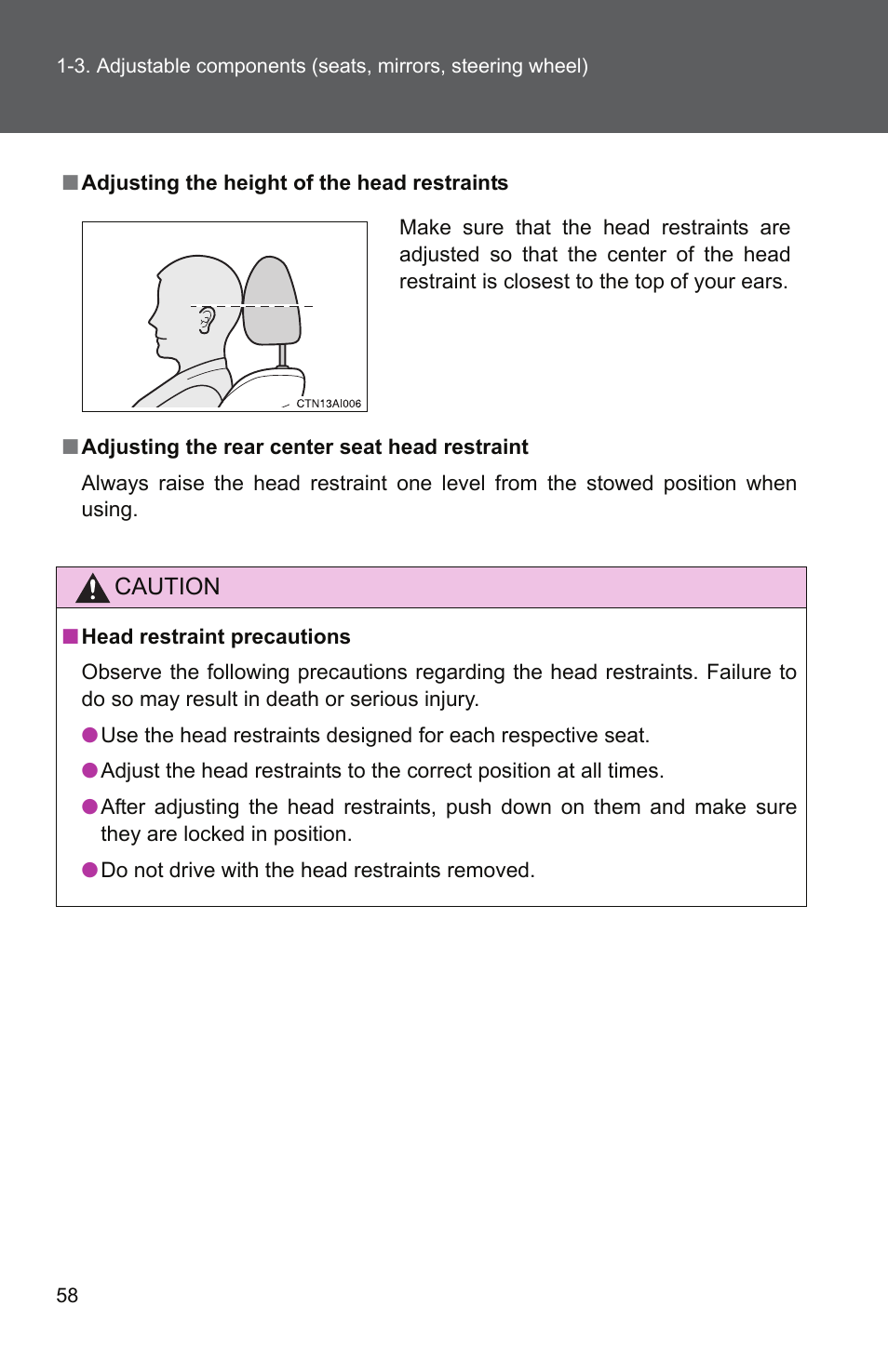 TOYOTA 2011 Camry User Manual | Page 86 / 573