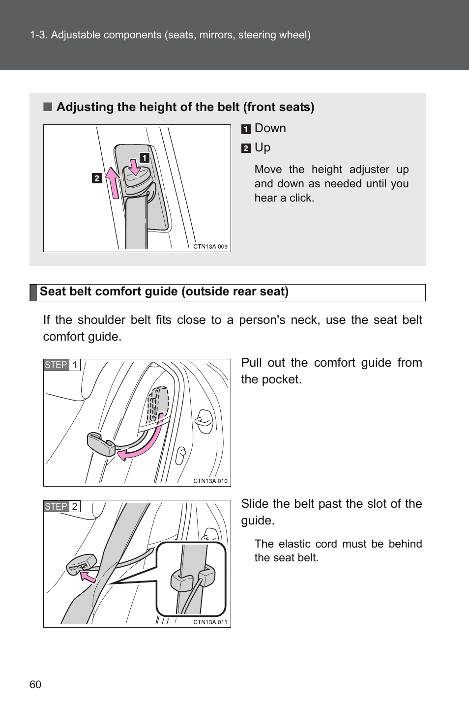 TOYOTA 2011 Camry User Manual | Page 88 / 573