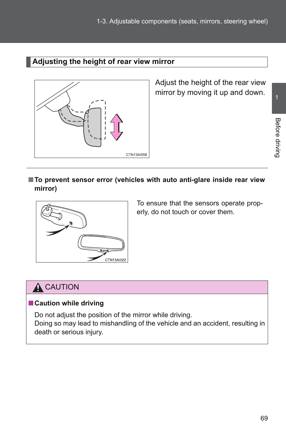 TOYOTA 2011 Camry User Manual | Page 97 / 573