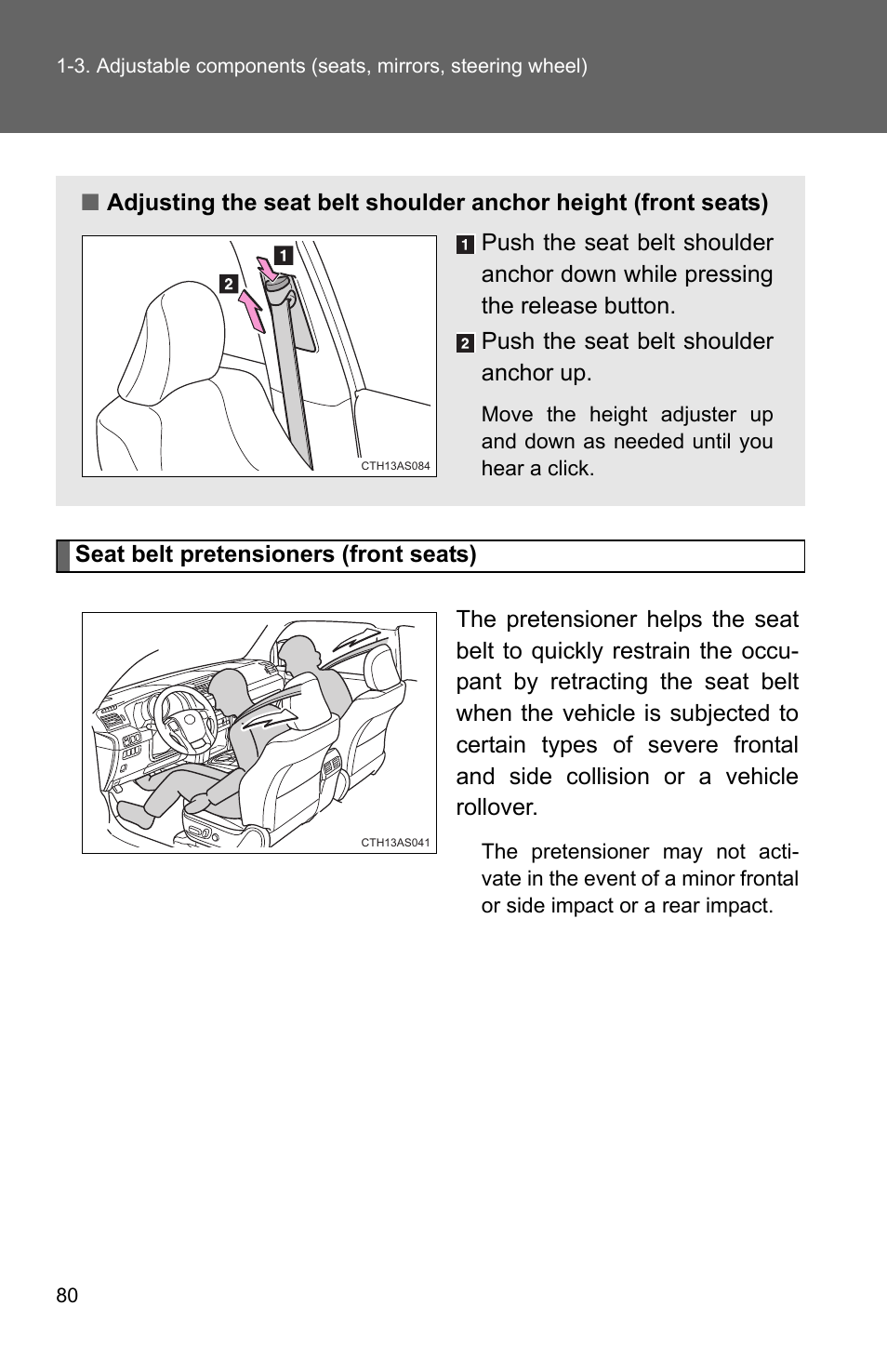 TOYOTA 2011 4Runner User Manual | Page 105 / 697