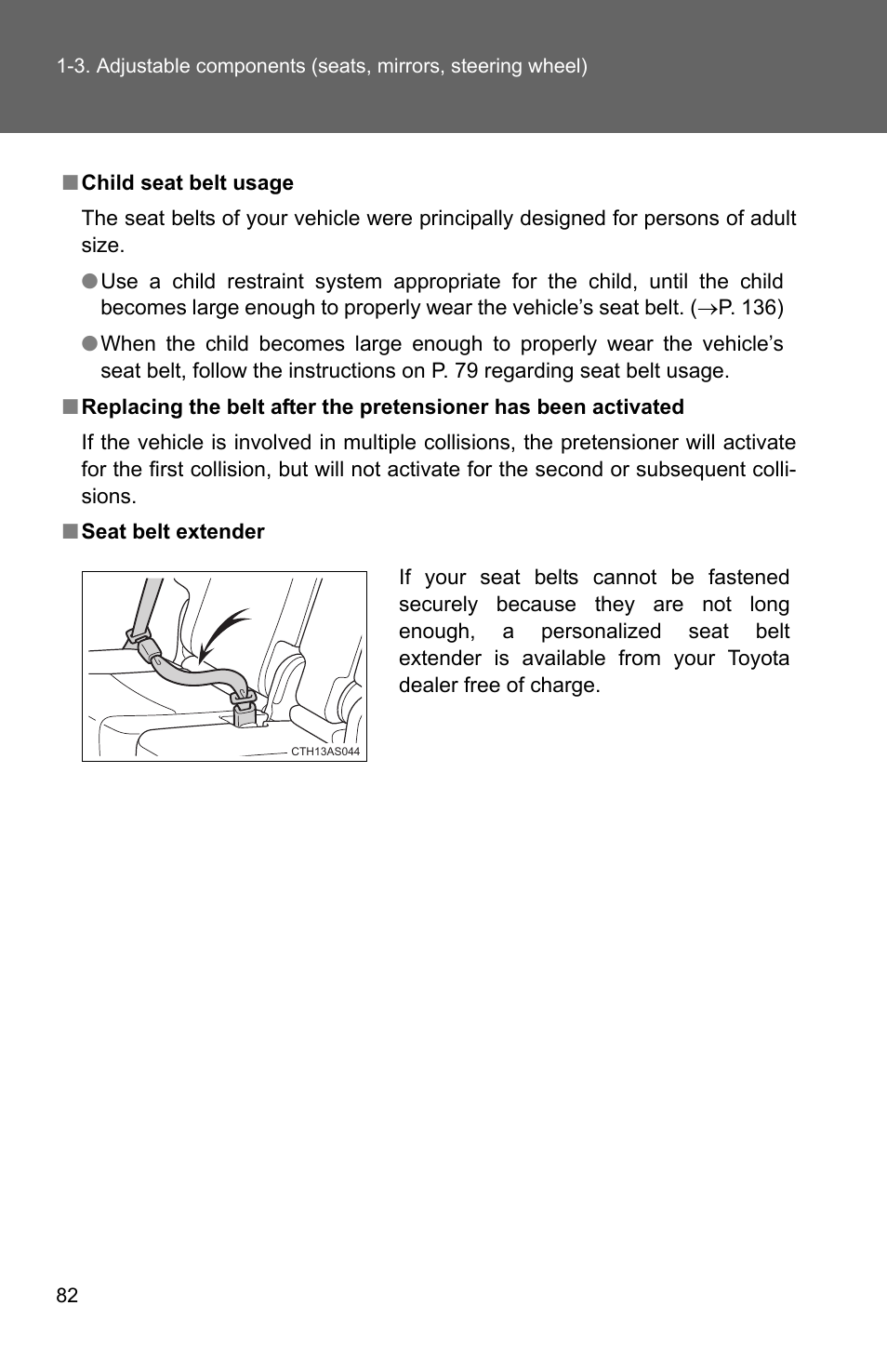 TOYOTA 2011 4Runner User Manual | Page 107 / 697