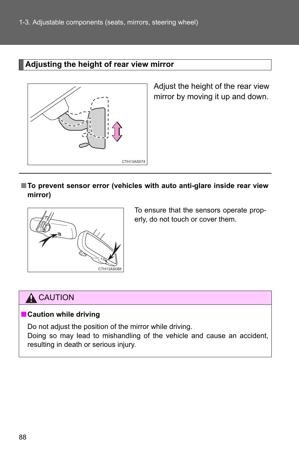 Caution | TOYOTA 2011 4Runner User Manual | Page 113 / 697