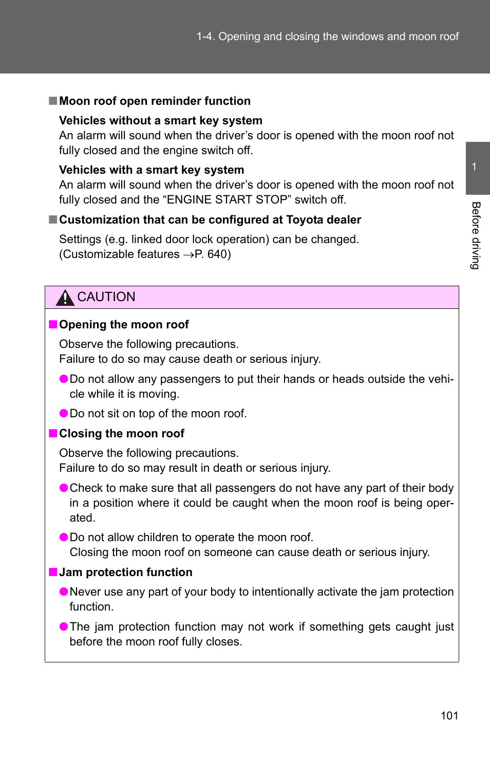 TOYOTA 2011 4Runner User Manual | Page 126 / 697