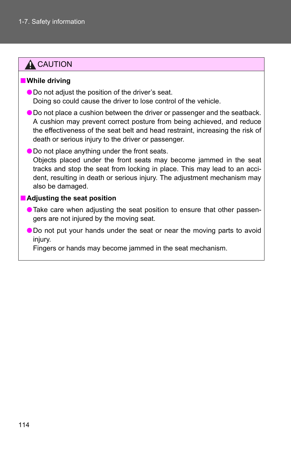 TOYOTA 2011 4Runner User Manual | Page 139 / 697