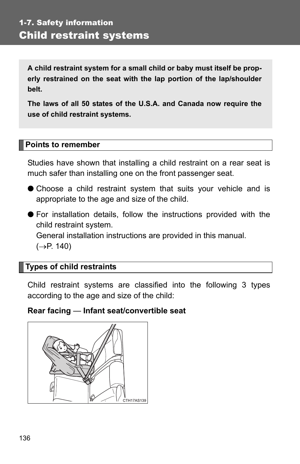 Child restraint systems | TOYOTA 2011 4Runner User Manual | Page 161 / 697