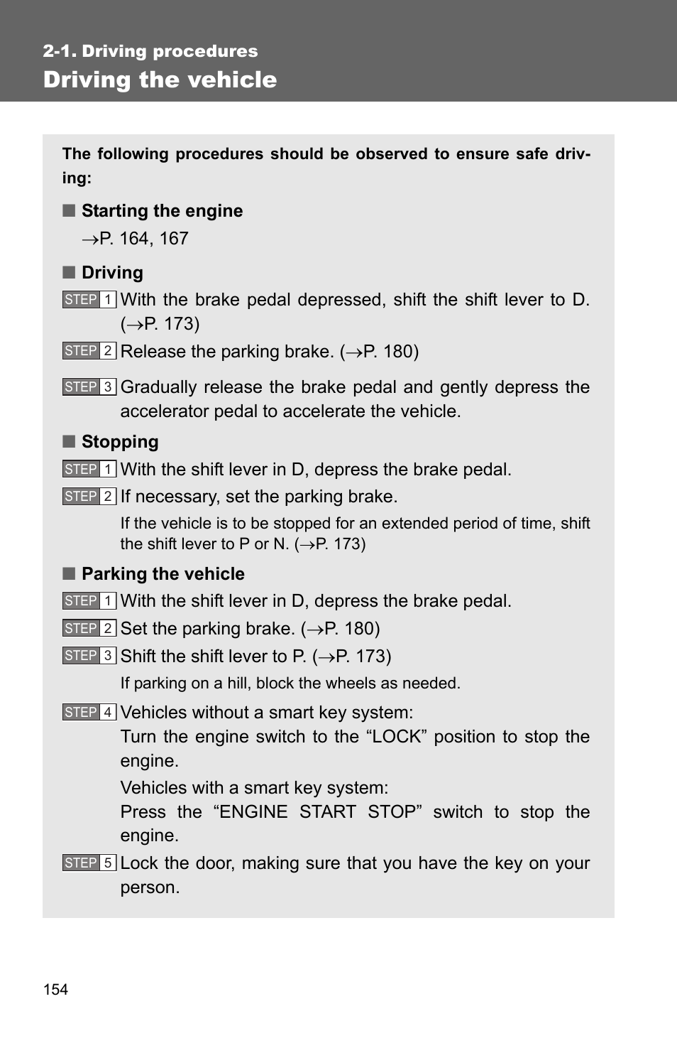 Sec_02-01, Driving the vehicle | TOYOTA 2011 4Runner User Manual | Page 178 / 697