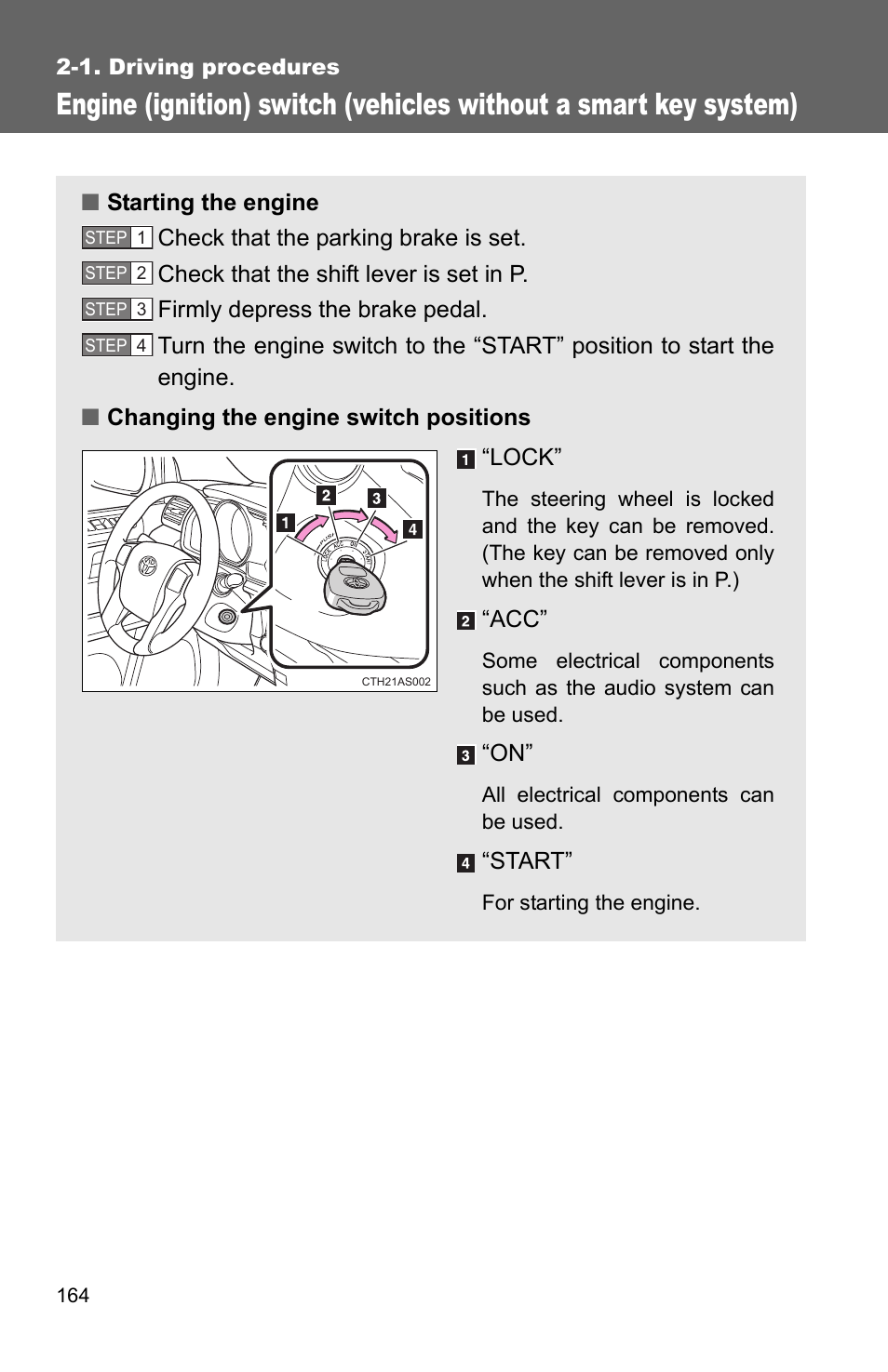 P. 164 | TOYOTA 2011 4Runner User Manual | Page 188 / 697