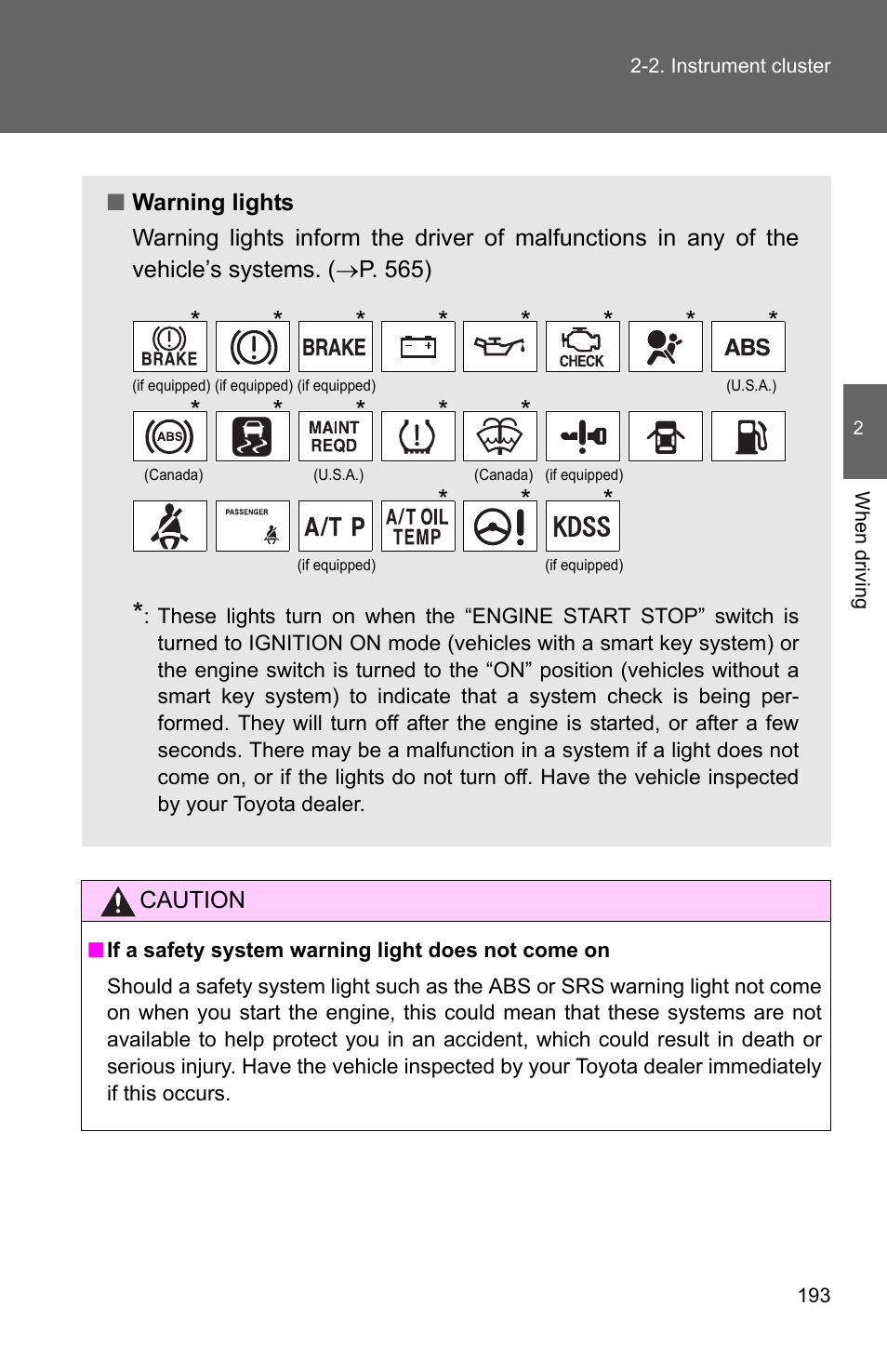 TOYOTA 2011 4Runner User Manual | Page 217 / 697