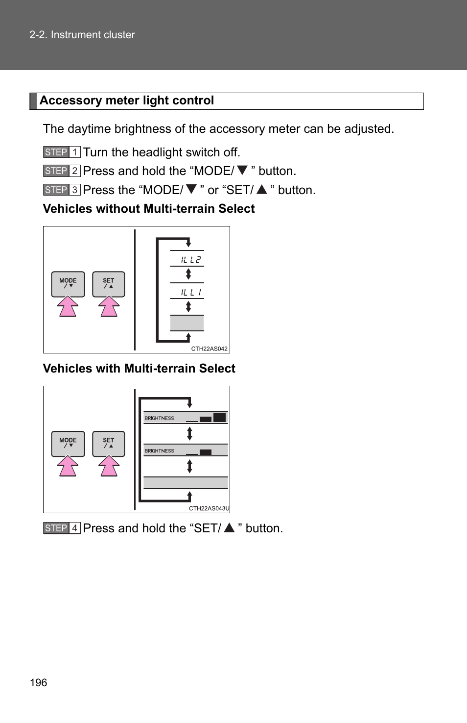 TOYOTA 2011 4Runner User Manual | Page 220 / 697