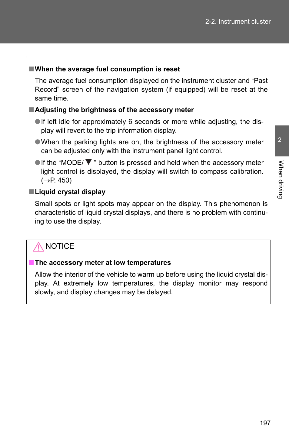 TOYOTA 2011 4Runner User Manual | Page 221 / 697