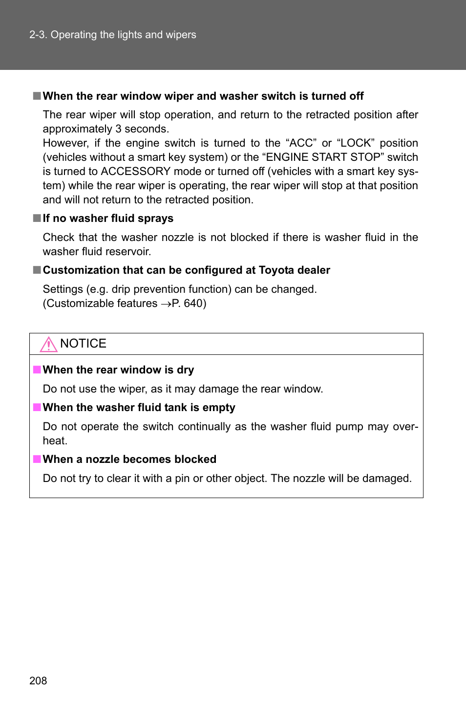 TOYOTA 2011 4Runner User Manual | Page 232 / 697