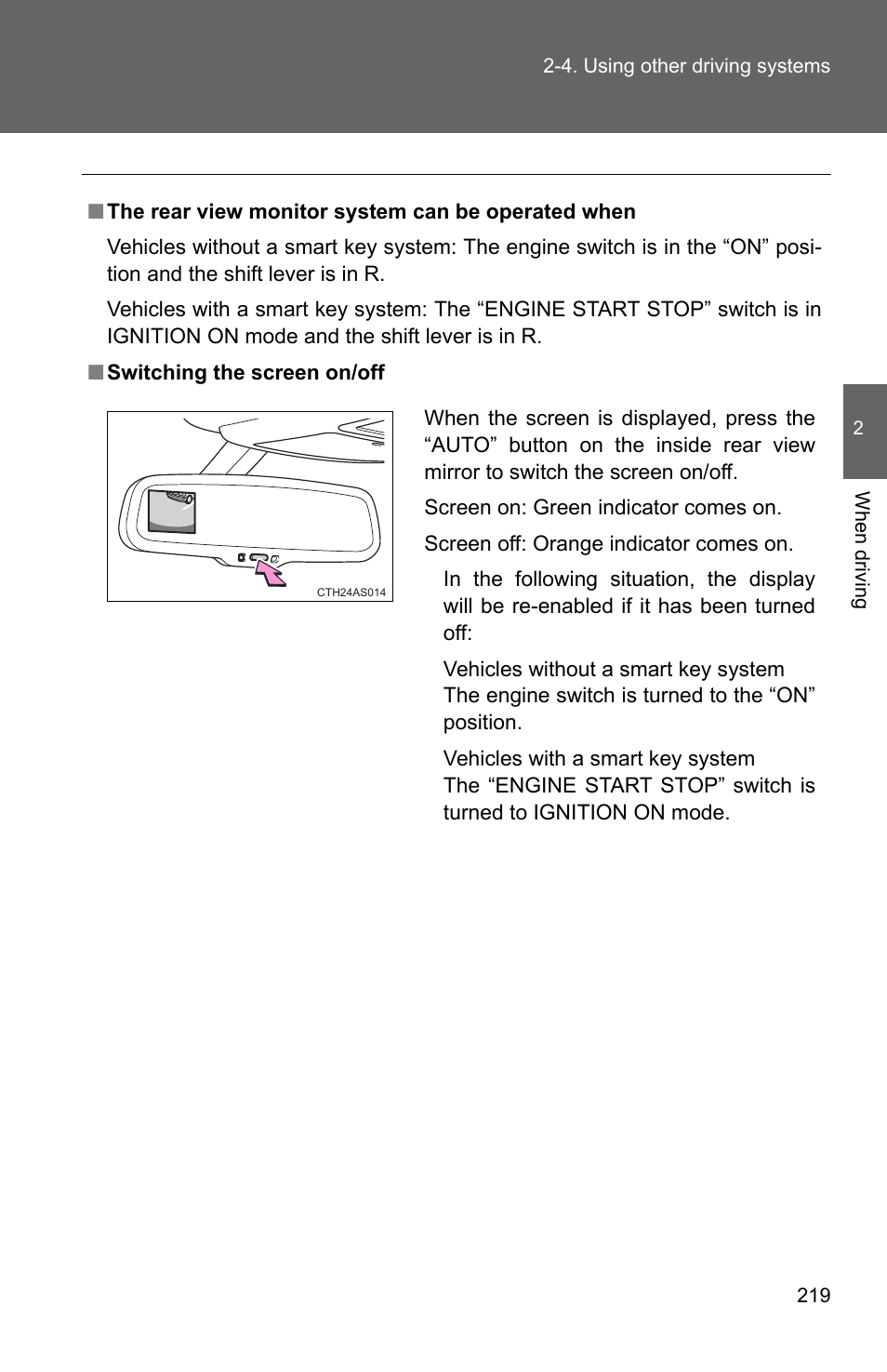 TOYOTA 2011 4Runner User Manual | Page 243 / 697