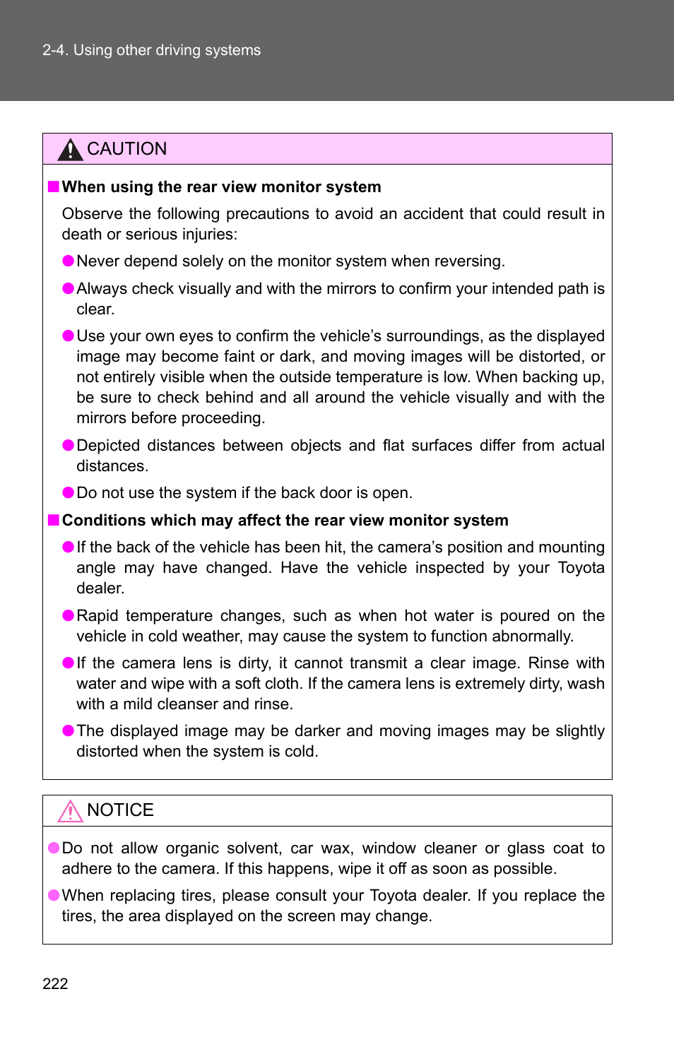 TOYOTA 2011 4Runner User Manual | Page 246 / 697