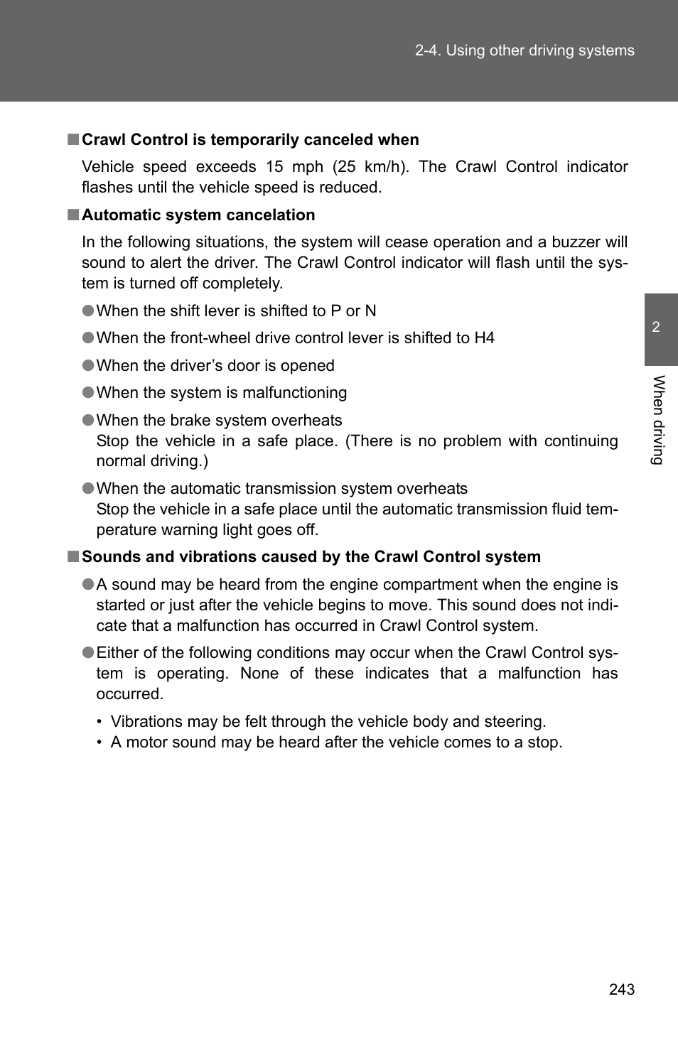 TOYOTA 2011 4Runner User Manual | Page 267 / 697