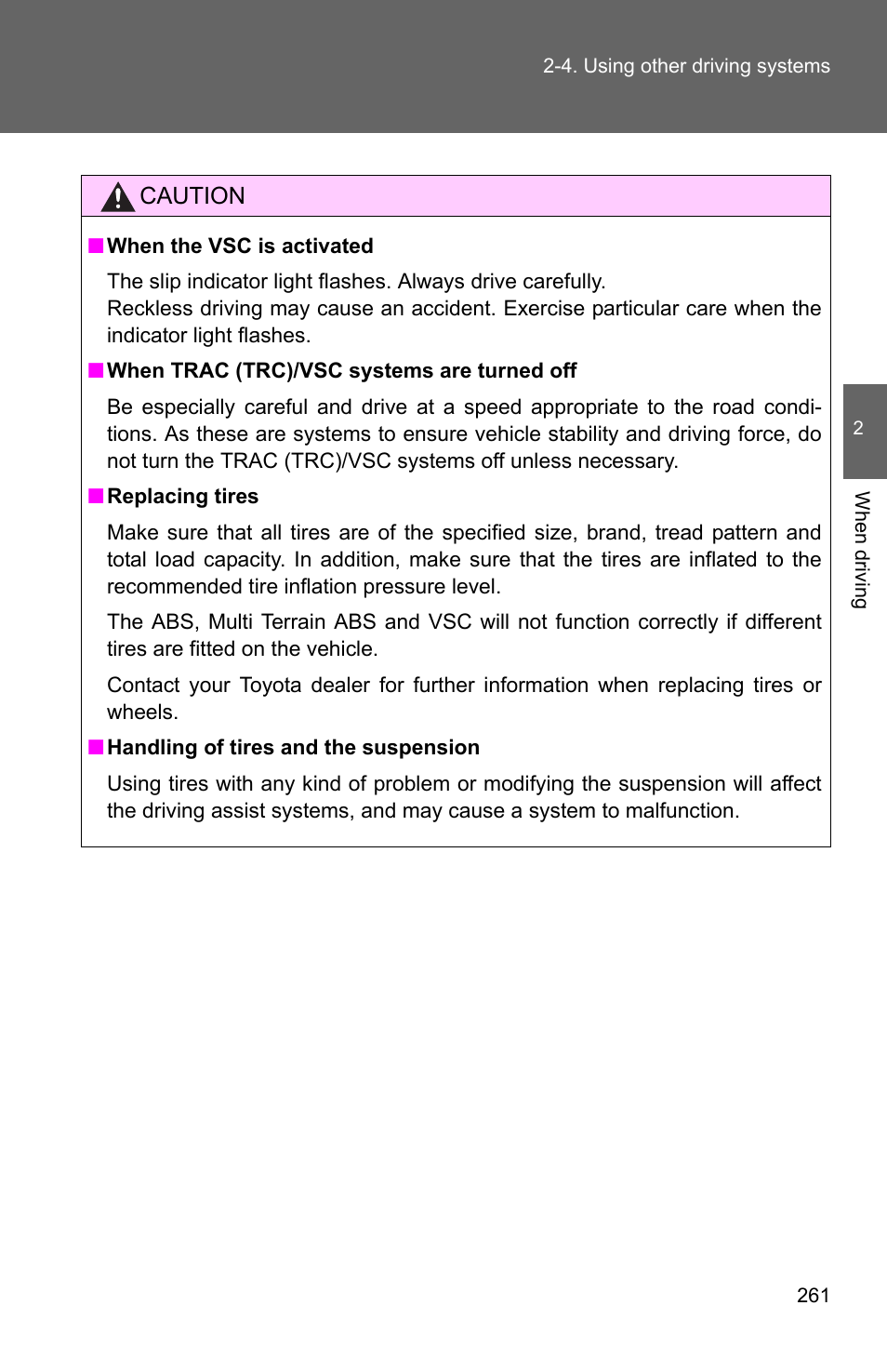 TOYOTA 2011 4Runner User Manual | Page 285 / 697