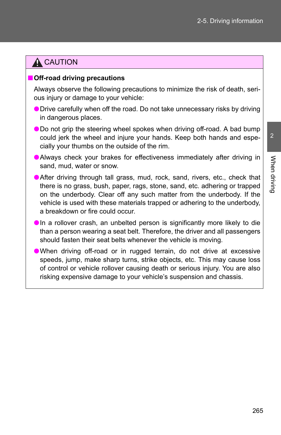 TOYOTA 2011 4Runner User Manual | Page 289 / 697