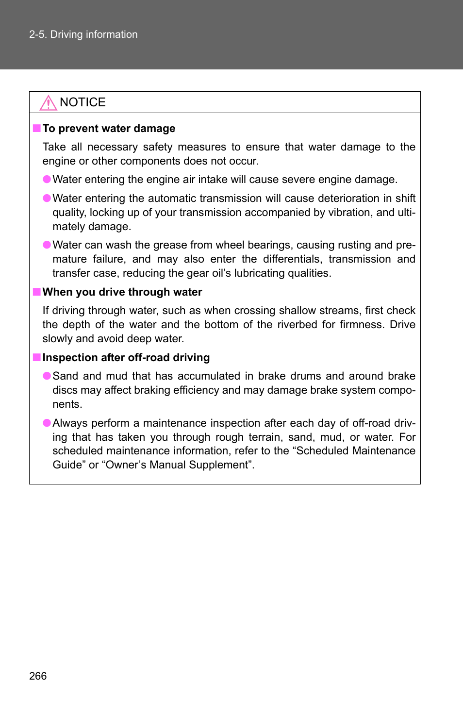 TOYOTA 2011 4Runner User Manual | Page 290 / 697