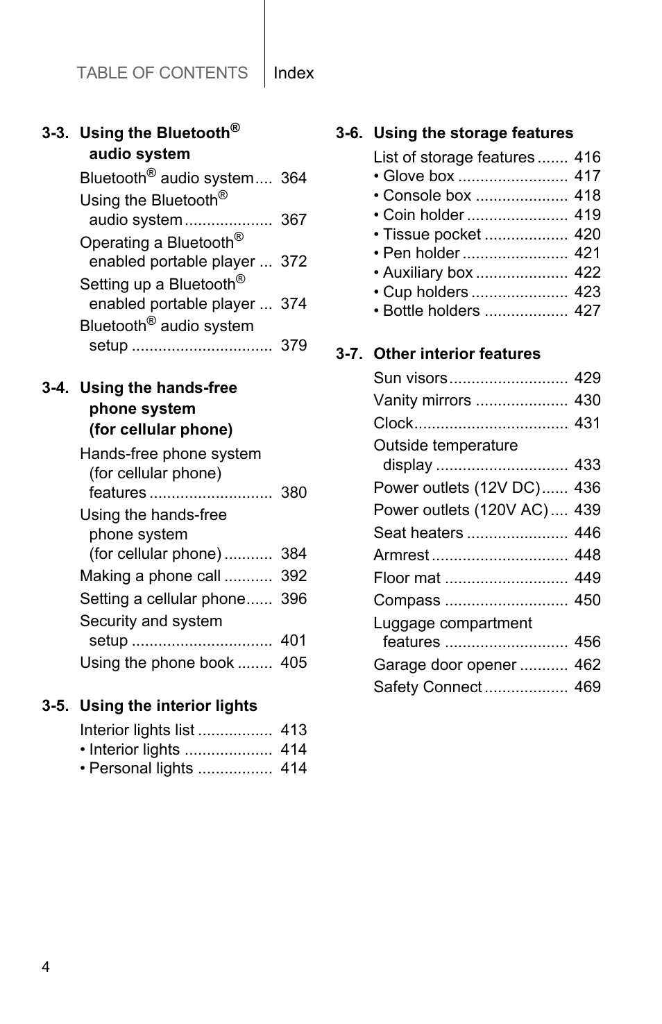 TOYOTA 2011 4Runner User Manual | Page 3 / 697