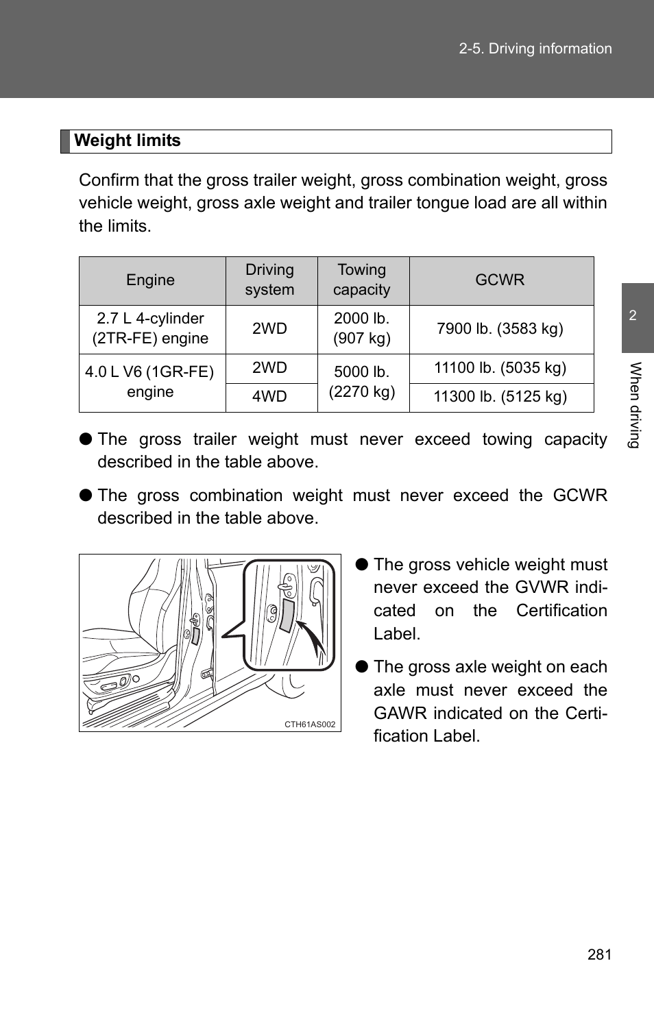 TOYOTA 2011 4Runner User Manual | Page 305 / 697