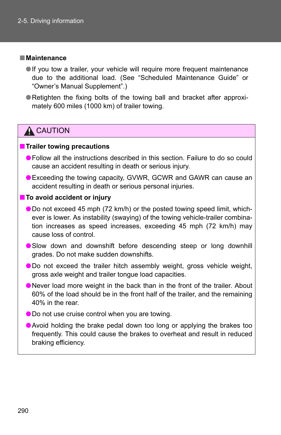 TOYOTA 2011 4Runner User Manual | Page 314 / 697