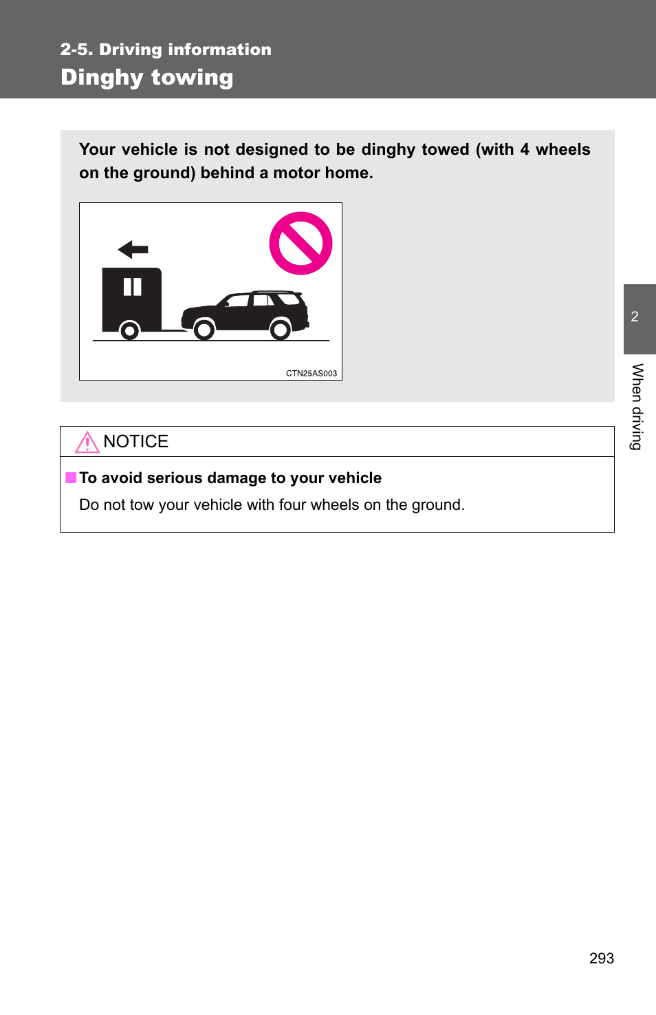 Dinghy towing | TOYOTA 2011 4Runner User Manual | Page 317 / 697