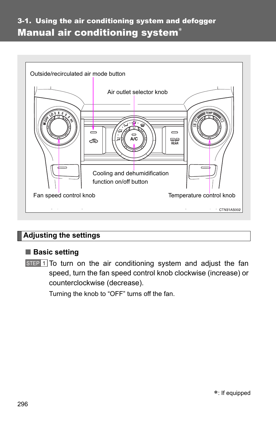 Sec_03_01, Manual air conditioning system | TOYOTA 2011 4Runner User Manual | Page 318 / 697