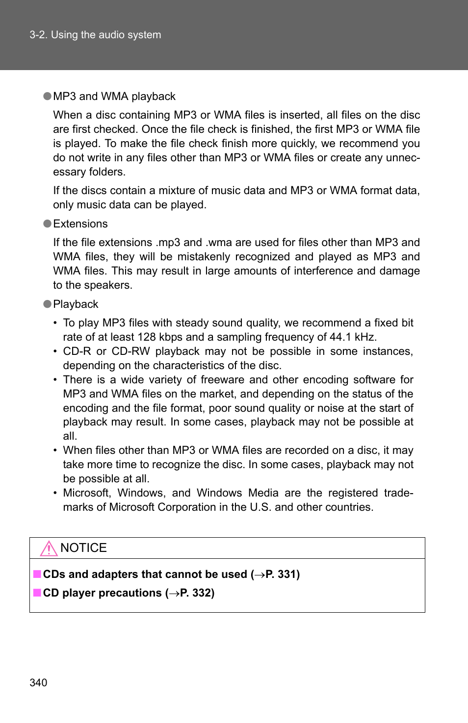 TOYOTA 2011 4Runner User Manual | Page 362 / 697