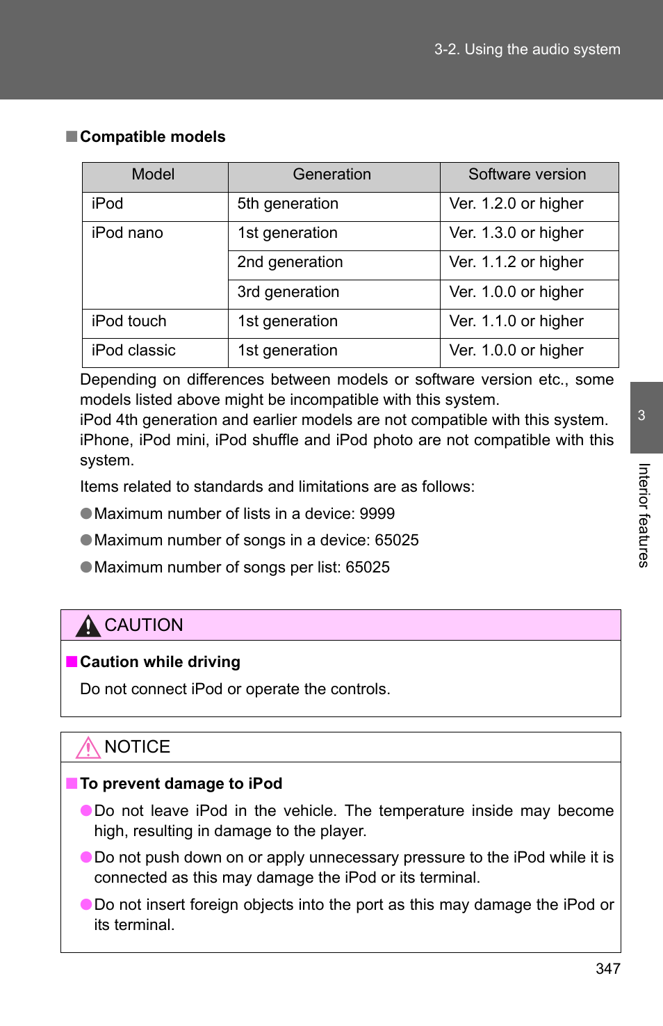 TOYOTA 2011 4Runner User Manual | Page 369 / 697