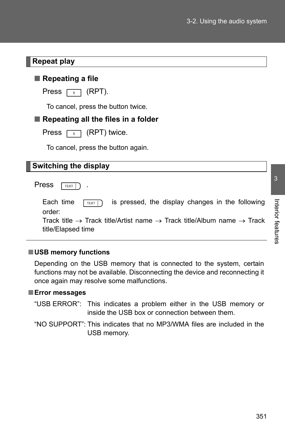 TOYOTA 2011 4Runner User Manual | Page 373 / 697