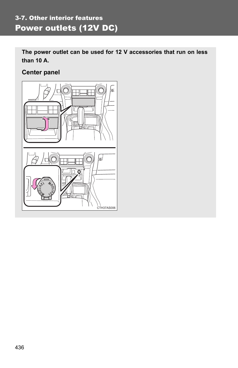 Power outlets (12v dc) | TOYOTA 2011 4Runner User Manual | Page 458 / 697