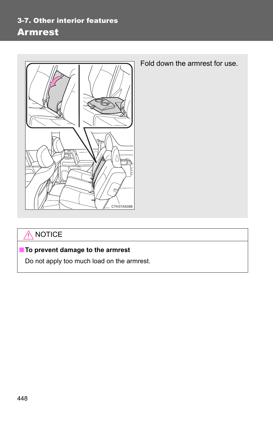 Armrest | TOYOTA 2011 4Runner User Manual | Page 470 / 697